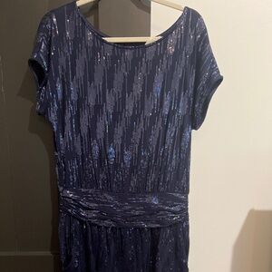 Rubber Ducky Navy Sequin Dress
